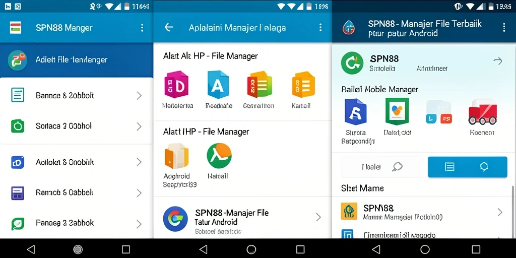 Tampilan antarmuka aplikasi SPN88 yang user-friendly dan fungsional.