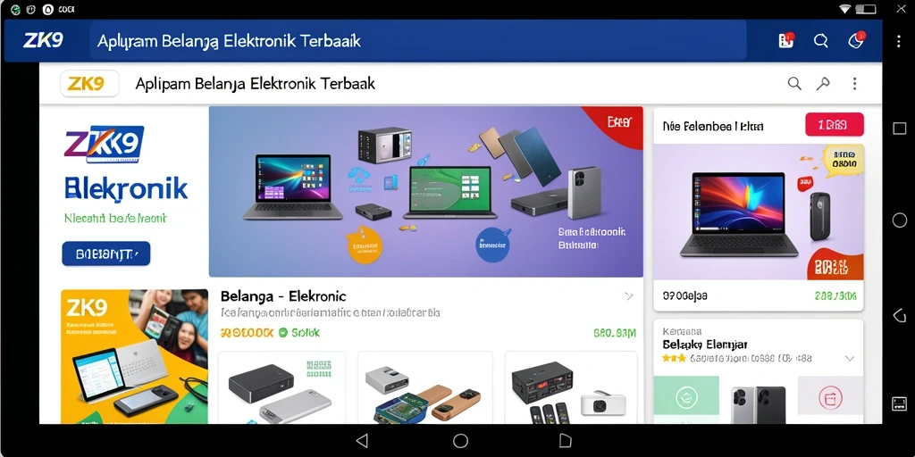 Tampilan antarmuka pengguna ZK9 yang modern dan intuitif.